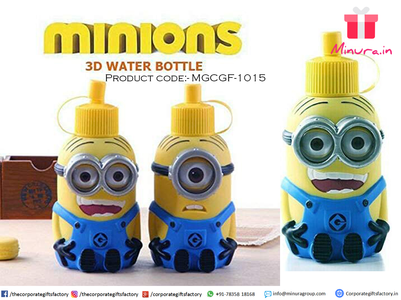 3D Minions outdoor sports Toys shape Drink Cup Despicable ME Mug stainless  Steel Vacuum Insulated Water Bottle kettle brinquedos - AliExpress