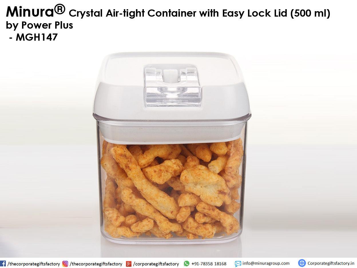 Crystal Air-tight Container with Easy Lock Lid (800 ml) by Power